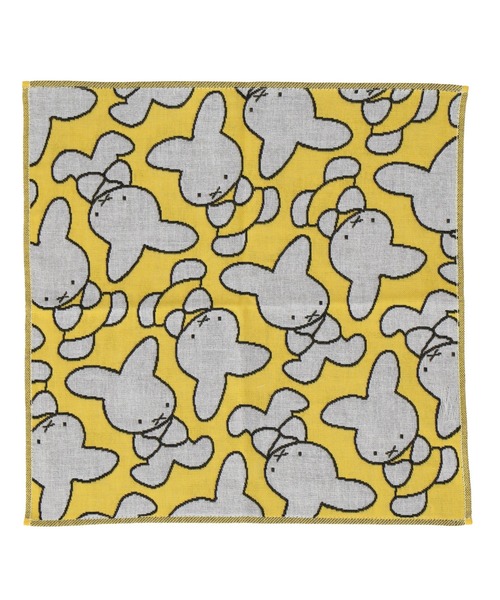 MIFFY 三重ガーゼンハンカチ<70周年・総柄全身>（ハンカチ/ハンド