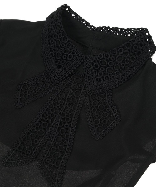 fifth（フィフス）の「リボンレース付け襟（ネックレス・レディース・ブラック/ホワイト・FREE）」の10枚目の写真