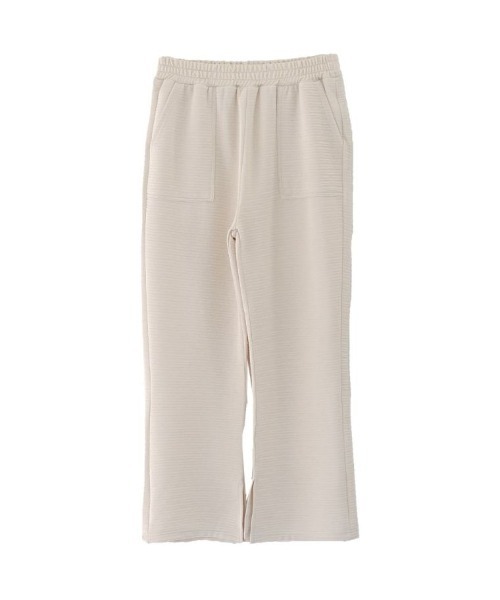 aquagarage（アクアガレージ）の「スリット入りワイドパンツ（その他パンツ・レディース・パープル/ブラック/アイボリー・M/L）」の7枚目の写真