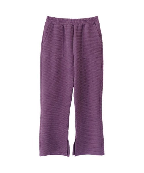aquagarage（アクアガレージ）の「スリット入りワイドパンツ（その他パンツ・レディース・パープル/ブラック/アイボリー・M/L）」の10枚目の写真