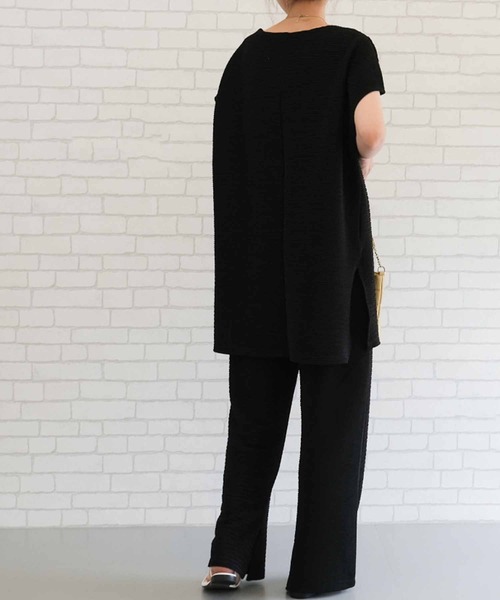 aquagarage（アクアガレージ）の「スリット入りワイドパンツ（その他パンツ・レディース・パープル/ブラック/アイボリー・M/L）」の8枚目の写真