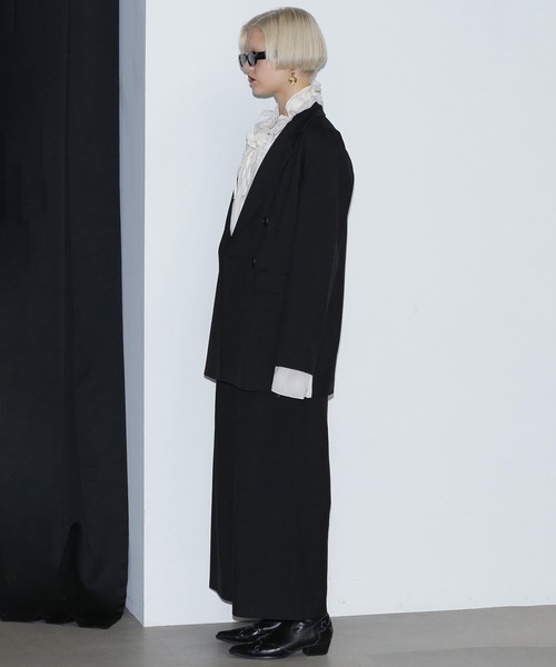 ROSE BUD（ローズバッド）の「オーバーショルダージャケット（その他アウター・レディース・ブラック/ベージュ・S/M）」の4枚目の写真