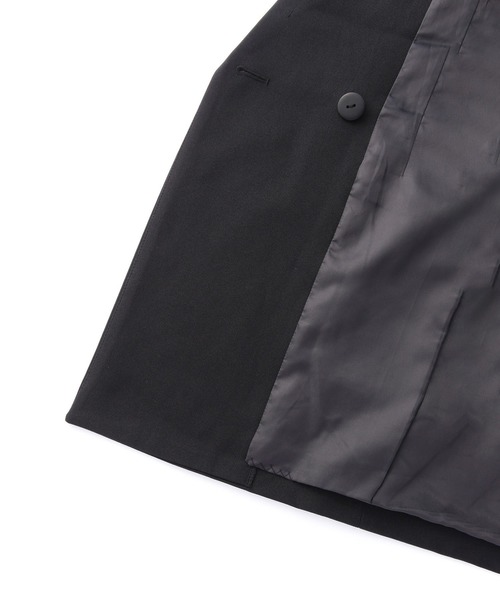 ROSE BUD（ローズバッド）の「オーバーショルダージャケット（その他アウター・レディース・ブラック/ベージュ・S/M）」の7枚目の写真