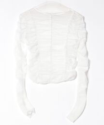 STYLEBLOCK | チュールシャーリングトップス(Tシャツ/カットソー)