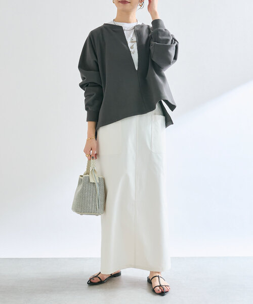 RIVE DROITE（リヴドロワ）の「【上品デザイン】CITY BASKET-hand2（ハンドバッグ・レディース・アイボリー/ブラウン/ブラック・FREE）」の11枚目の写真