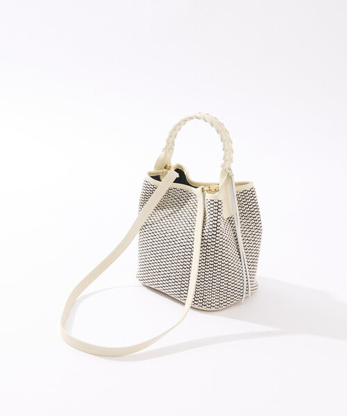 RIVE DROITE（リヴドロワ）の「【上品デザイン】CITY BASKET-hand2（ハンドバッグ・レディース・アイボリー/ブラウン/ブラック・FREE）」の8枚目の写真