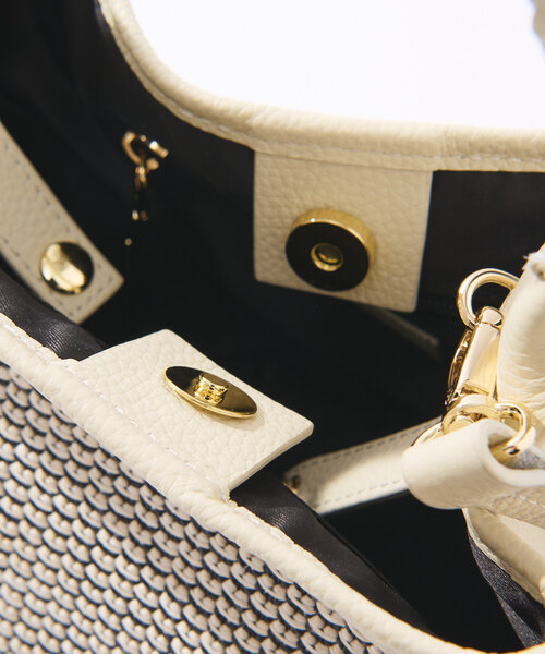 RIVE DROITE（リヴドロワ）の「【上品デザイン】CITY BASKET-hand2（ハンドバッグ・レディース・アイボリー/ブラウン/ブラック・FREE）」の4枚目の写真