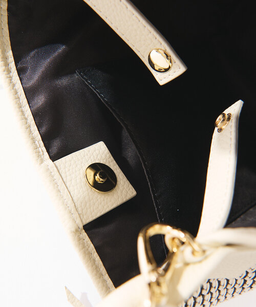 RIVE DROITE（リヴドロワ）の「【上品デザイン】CITY BASKET-hand2（ハンドバッグ・レディース・アイボリー/ブラウン/ブラック・FREE）」の21枚目の写真