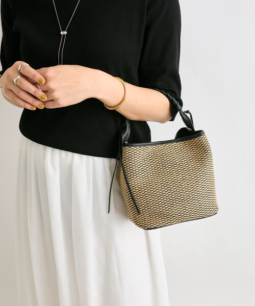 RIVE DROITE（リヴドロワ）の「【上品デザイン】CITY BASKET-hand2（ハンドバッグ・レディース・アイボリー/ブラウン/ブラック・FREE）」の19枚目の写真