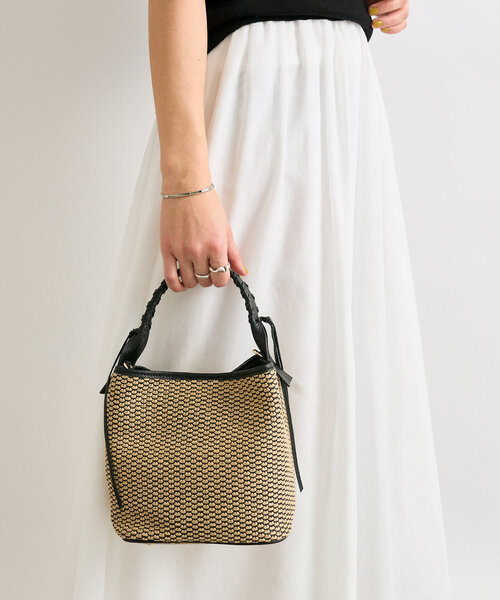 RIVE DROITE（リヴドロワ）の「【上品デザイン】CITY BASKET-hand2（ハンドバッグ・レディース・アイボリー/ブラウン/ブラック・FREE）」の18枚目の写真