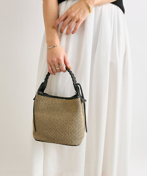 RIVE DROITE（リヴドロワ）の「【上品デザイン】CITY BASKET-hand2（ハンドバッグ・レディース・アイボリー/ブラウン/ブラック・FREE）」の17枚目の写真