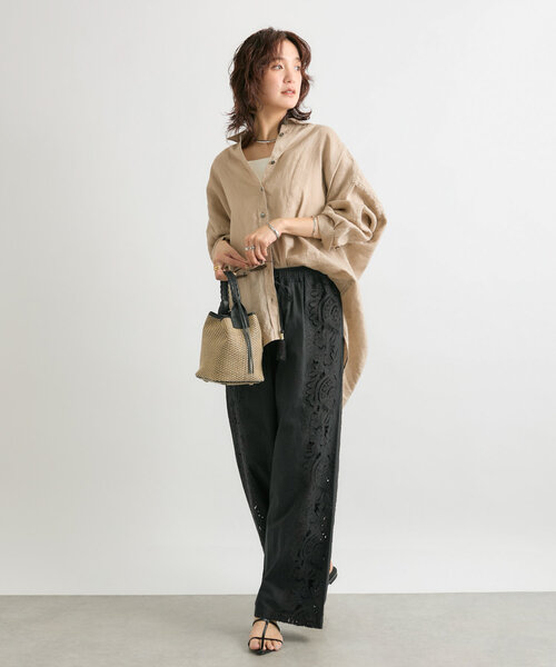 RIVE DROITE（リヴドロワ）の「【上品デザイン】CITY BASKET-hand2（ハンドバッグ・レディース・アイボリー/ブラウン/ブラック・FREE）」の15枚目の写真