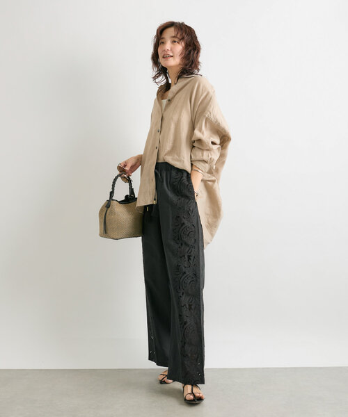 RIVE DROITE（リヴドロワ）の「【上品デザイン】CITY BASKET-hand2（ハンドバッグ・レディース・アイボリー/ブラウン/ブラック・FREE）」の14枚目の写真