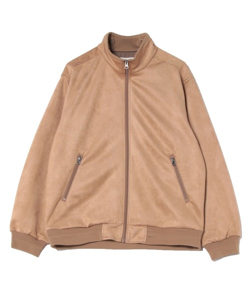 le cercle ADAM ET ROPE'（ルセルクルアダムエロペ）の「シンセティックレザーハイネックジップブルゾン（ブルゾン・メンズ・ライトグレー/ベージュ・M/L/LL）」の7枚目の写真
