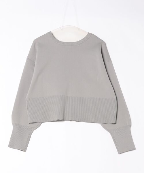 GORGE(ゴージ)の「《Wジップ×スポンディッシュ》レディース ジップカーディガン 刺繍入り 羽織り ゆったり 春秋冬(カーディガン/ボレロ・レディース・アイボリー/ブラック/ブルー/グレー/レッド・F)」の21枚目の写真