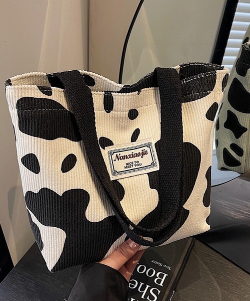 Mignonjour/牛柄ミニトートバッグ M2667（トートバッグ