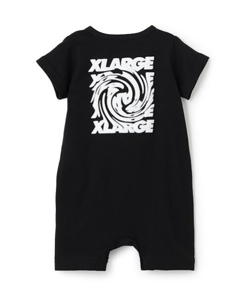 XLARGE KIDS（エクストララージキッズ）の「バックロゴショートオール（ロンパース・キッズ・ホワイト/ブラック/ブルー・70cm）」の5枚目の写真
