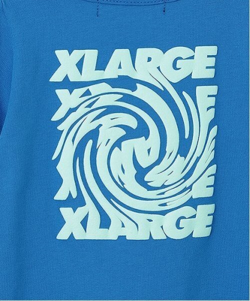 XLARGE KIDS（エクストララージキッズ）の「バックロゴショートオール（ロンパース・キッズ・ホワイト/ブラック/ブルー・70cm）」の11枚目の写真