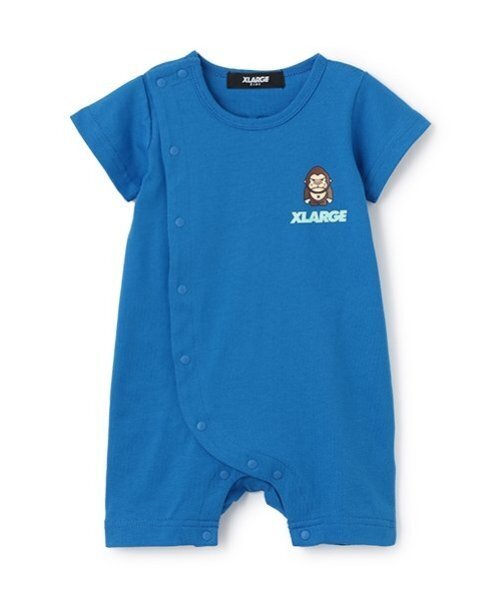 XLARGE KIDS（エクストララージキッズ）の「バックロゴショートオール（ロンパース・キッズ・ホワイト/ブラック/ブルー・70cm）」の14枚目の写真