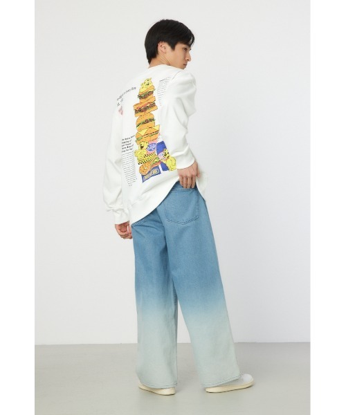 RODEO CROWNS WIDE BOWL（ロデオクラウンズワイドボウル）の「フェードワイドデニムパンツ（デニムパンツ・メンズ・ブラック/ライトブルー・MEDIUM/LARGE）」の14枚目の写真