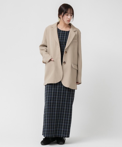 セール】オーバーサイズベーシックテーラードジャケット / レディース