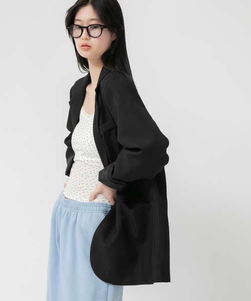 セール】オーバーサイズベーシックテーラードジャケット / レディース