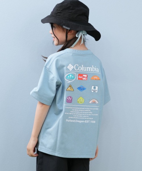 Columbia（コロンビア）の「columbia/コロンビア Y STUCK BROOK GRAPHIC S/S キッズ Tシャツ PY0495（Tシャツ/カットソー・キッズ・サックスブルー/ブラック/ホワイト・L/M/S）」の3枚目の写真