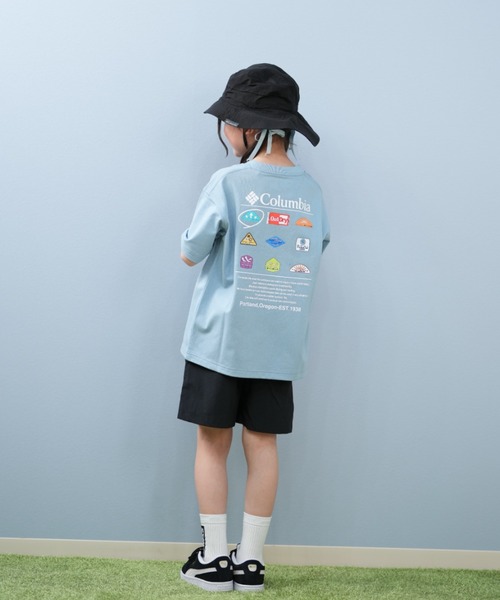 Columbia（コロンビア）の「columbia/コロンビア Y STUCK BROOK GRAPHIC S/S キッズ Tシャツ PY0495（Tシャツ/カットソー・キッズ・サックスブルー/ブラック/ホワイト・L/M/S）」の13枚目の写真