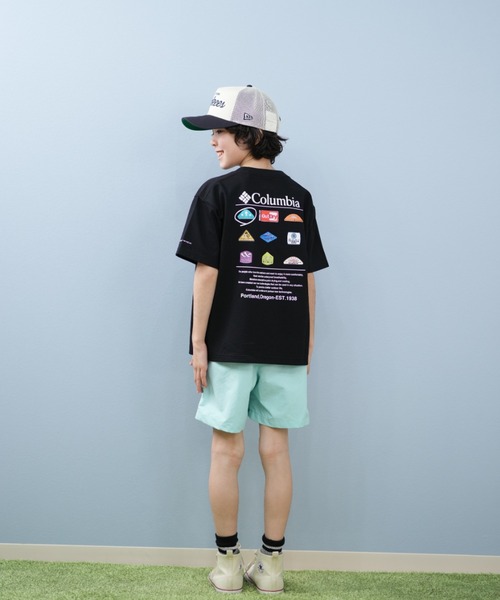 Columbia（コロンビア）の「columbia/コロンビア Y STUCK BROOK GRAPHIC S/S キッズ Tシャツ PY0495（Tシャツ/カットソー・キッズ・サックスブルー/ブラック/ホワイト・L/M/S）」の10枚目の写真