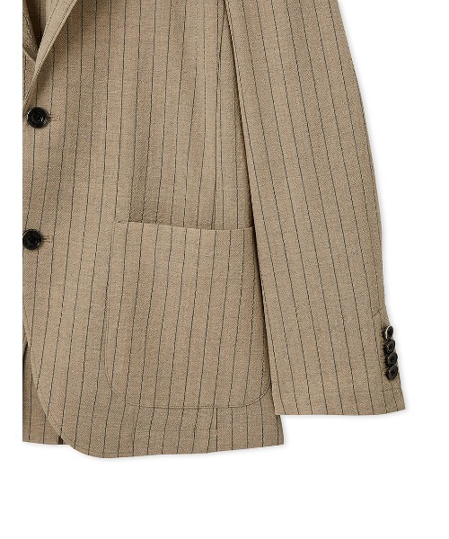 AOURE テーラードジャケット ブラウン ストライプ セール】'''THE FIRST CLASS'' MILIOR ストライプ SETUP JACKET
