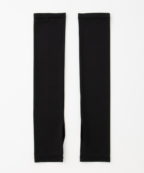 Honeys（ハニーズ）の「【ハニさら・接触冷感・吸水冷感・抗菌防臭・ＵＶカット】アームカバー／４０ｃｍ（アームカバー・レディース・ブラック/ライトグレー・FREE）」の13枚目の写真