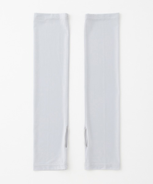 Honeys（ハニーズ）の「【ハニさら・接触冷感・吸水冷感・抗菌防臭・ＵＶカット】アームカバー／４０ｃｍ（アームカバー・レディース・ブラック/ライトグレー・FREE）」の16枚目の写真