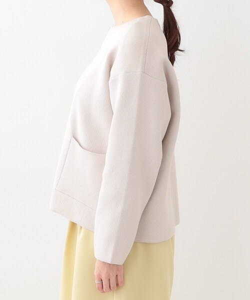 DRESKIP（ドレスキップ）の「【S-LL】ジャガードZIPニットカーディガン（カーディガン/ボレロ・レディース・イエロー系その他/ライトベージュ/オフホワイト・01/02/03/04）」の17枚目の写真