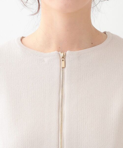 DRESKIP（ドレスキップ）の「【S-LL】ジャガードZIPニットカーディガン（カーディガン/ボレロ・レディース・イエロー系その他/ライトベージュ/オフホワイト・01/02/03/04）」の19枚目の写真