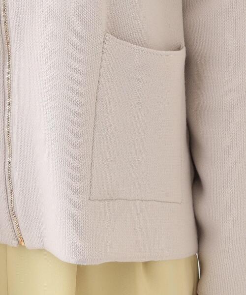 DRESKIP（ドレスキップ）の「【S-LL】ジャガードZIPニットカーディガン（カーディガン/ボレロ・レディース・イエロー系その他/ライトベージュ/オフホワイト・01/02/03/04）」の22枚目の写真