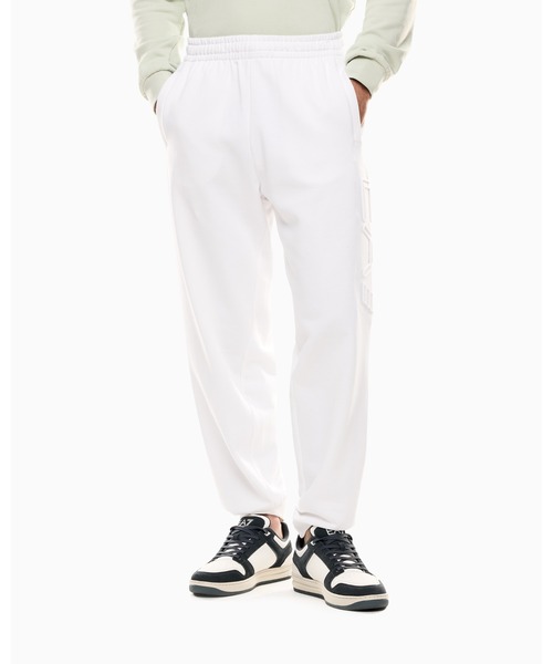 EMPORIO ARMANI EA7（エンポリオアルマーニイーエーセブン）の「【エンポリオ アルマーニ EA7】Logo Series ジョガーパンツ オーガニックコットン（スウェットパンツ・メンズ・ブラック/ホワイト・LARGE/MEDIUM/SMALL/X-LARGE/X-SMALL）」の2枚目の写真
