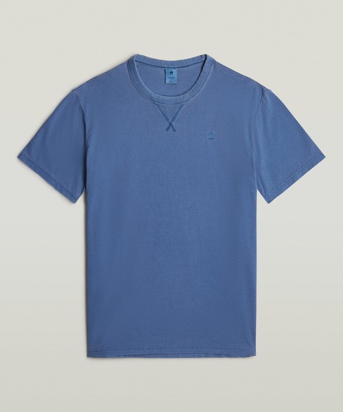 G-STAR(ジースター)の「NIFOUS T-SHIRT/ベーシックデザインガーメントダイワンポイントロゴTシャツ(Tシャツ/カットソー・メンズ・ブルー系その他・LARGE/MEDIUM/X-LARGE/SMALL/X-SMALL)」の6枚目の写真