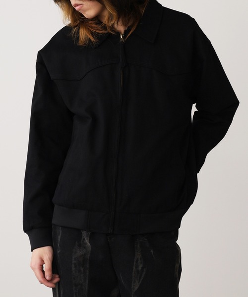 ROOPTOKYO（ループトウキョウ）の「バイカラー デトロイト型ジャケット（ブルゾン・メンズ・ブラック/カーキ/グリーン・M/L）」の5枚目の写真