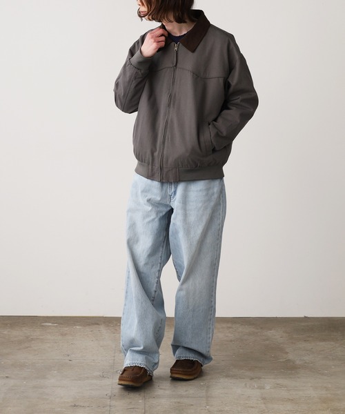 ROOPTOKYO（ループトウキョウ）の「バイカラー デトロイト型ジャケット（ブルゾン・メンズ・ブラック/カーキ/グリーン・M/L）」の17枚目の写真