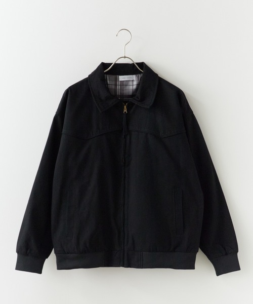 ROOPTOKYO（ループトウキョウ）の「バイカラー デトロイト型ジャケット（ブルゾン・メンズ・ブラック/カーキ/グリーン・M/L）」の4枚目の写真