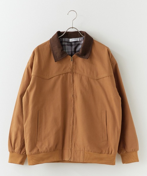 ROOPTOKYO（ループトウキョウ）の「バイカラー デトロイト型ジャケット（ブルゾン・メンズ・ブラック/カーキ/グリーン・M/L）」の9枚目の写真