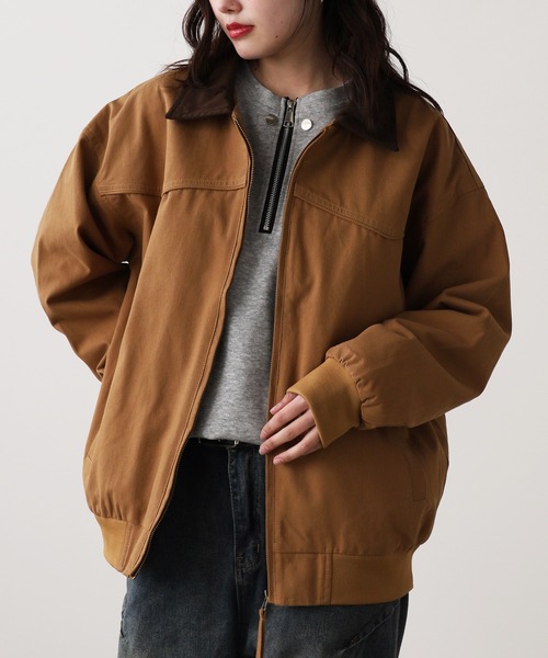 セール】バイカラー デトロイト型ジャケット（ブルゾン）｜ROOPTOKYO