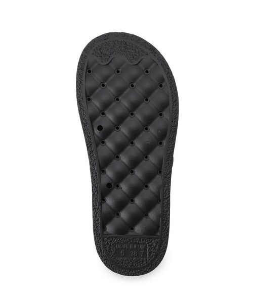 grove（グローブ）の「【キラキラビジューがポイント】厚底ダブルビジューバックルサンダル（サンダル・レディース・アイボリー/ブラック・S/M/L）」の8枚目の写真