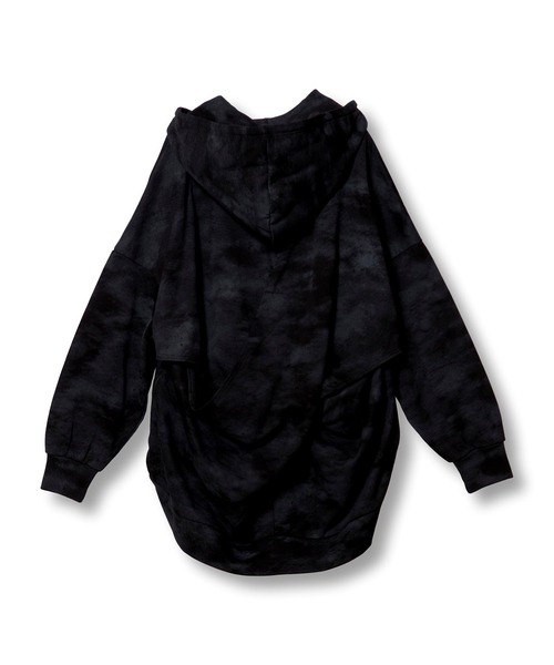 OSMOSIS(オズモーシス)の「裏毛バックツイストフードパーカ(パーカー・レディース・ホワイト/オレンジ/ブラック・ONE SIZE)」の12枚目の写真