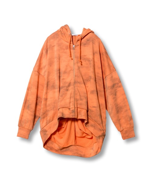 OSMOSIS(オズモーシス)の「裏毛バックツイストフードパーカ(パーカー・レディース・ホワイト/オレンジ/ブラック・ONE SIZE)」の15枚目の写真