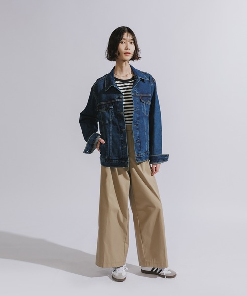 Levi's（リーバイス）の「LEVI'S/リーバイス THE TRUCKER JACKET トラッカージャケット（デニムジャケット・メンズ・ブラック/ワンウォッシュ/インディゴブルー・XL/M/L/S）」の9枚目の写真