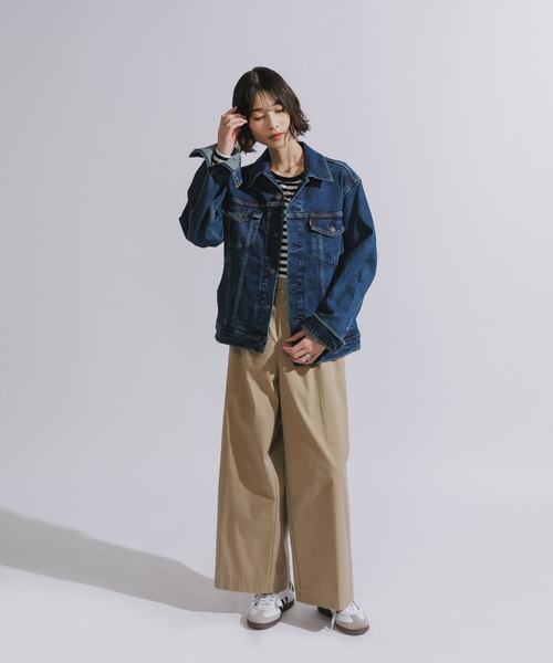 Levi's（リーバイス）の「LEVI'S/リーバイス THE TRUCKER JACKET トラッカージャケット（デニムジャケット・メンズ・ブラック/ワンウォッシュ/インディゴブルー・XL/M/L/S）」の10枚目の写真