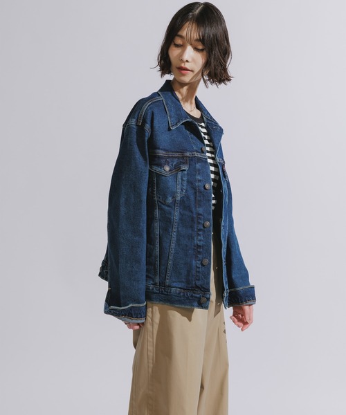 Levi's（リーバイス）の「LEVI'S/リーバイス THE TRUCKER JACKET トラッカージャケット（デニムジャケット・メンズ・ブラック/ワンウォッシュ/インディゴブルー・XL/M/L/S）」の5枚目の写真