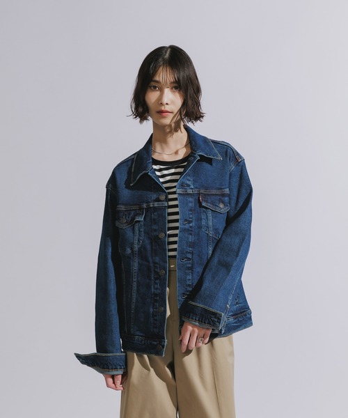 Levi's（リーバイス）の「LEVI'S/リーバイス THE TRUCKER JACKET トラッカージャケット（デニムジャケット・メンズ・ブラック/ワンウォッシュ/インディゴブルー・XL/M/L/S）」の7枚目の写真