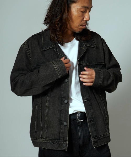 Levi's（リーバイス）の「LEVI'S/リーバイス THE TRUCKER JACKET トラッカージャケット（デニムジャケット・メンズ・ブラック/ワンウォッシュ/インディゴブルー・XL/M/L/S）」の15枚目の写真
